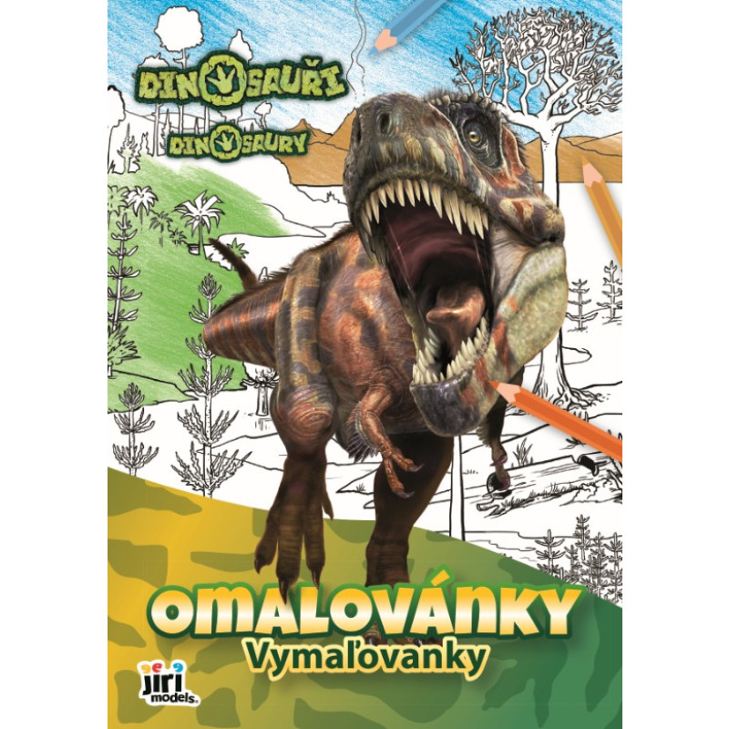 Omaľovánka A4 Dinosaury