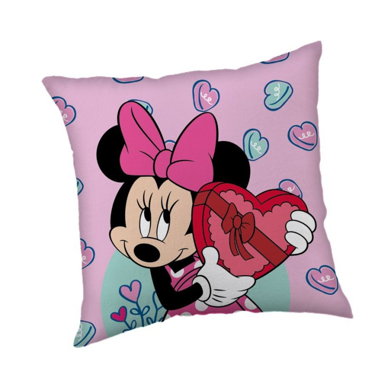 Mikroplyšový povlak na polštářek Minnie Purple  Polyester, 40/40 cm