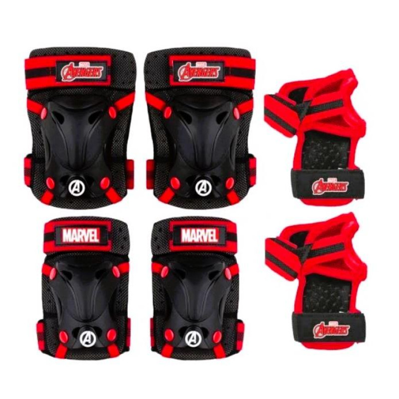 Súprava chráničov kolien, lakťov a zápästia Avengers