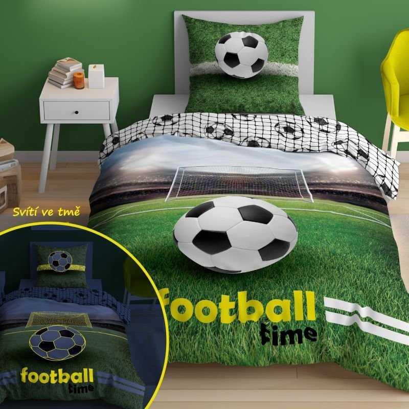 Obliečky Futbal time svietiace