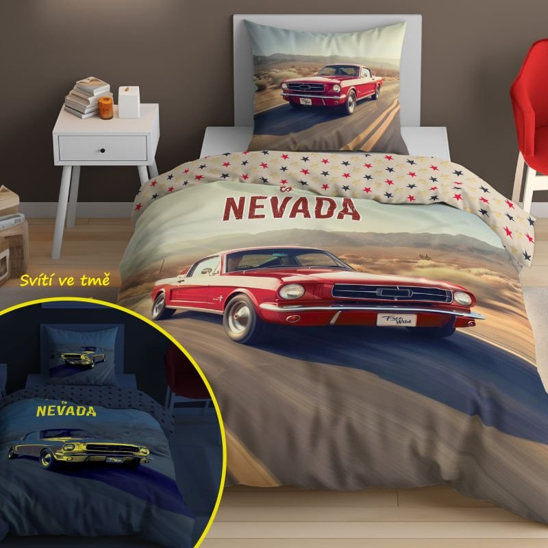 Obliečky Mustang svietiace