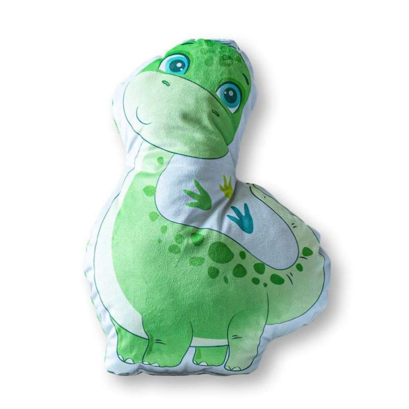 Tvarovaný mikroplyšový vankúšik Dino