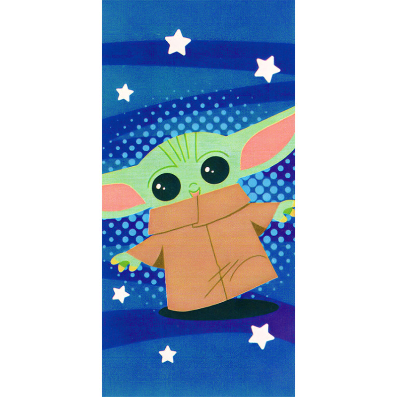 Detská osuška Star Wars Baby Yoda a Hviezdičky