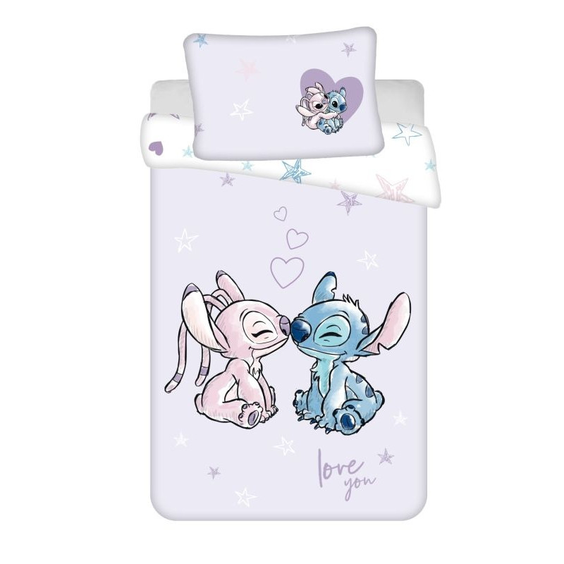 Obliečky do postieľky Lilo and Stitch Purple baby