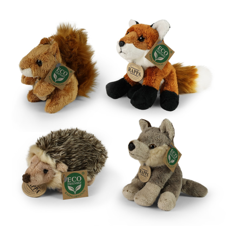 Plyšová zvířata lesní sedící 12 - 15 cm ECO-FRIENDLY