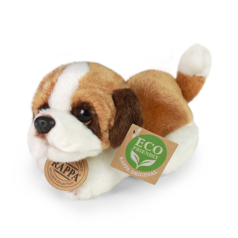 Plyšový pes ležící 15 cm ECO-FRIENDLY - nefunkční zvuk