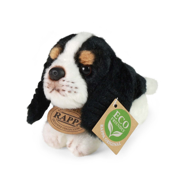 Plyšový pes ležící 15 cm ECO-FRIENDLY - nefunkční zvuk