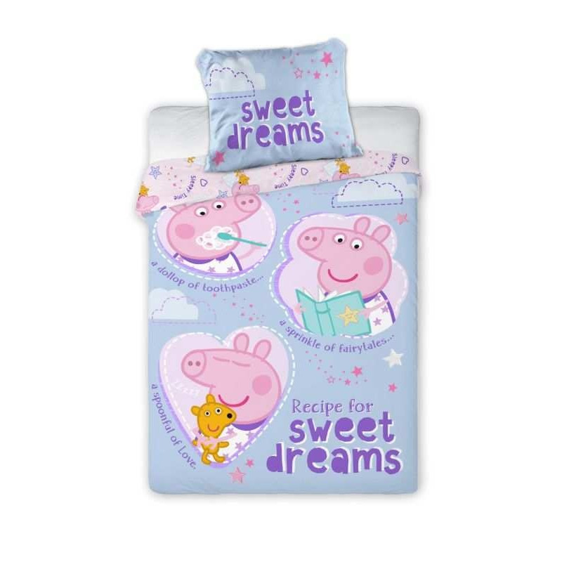Obliečky do postieľky Peppa Pig sladké sny