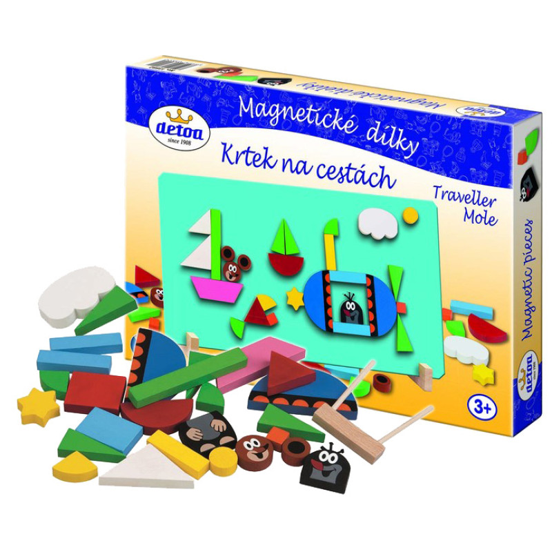 Magnetické dieliky Krtko na cestách