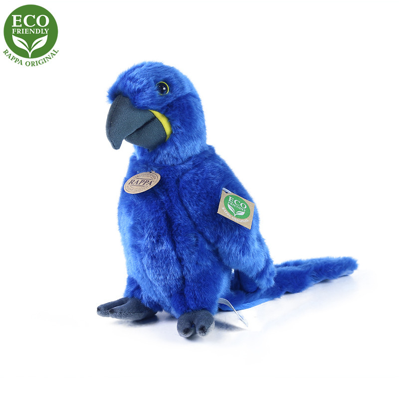 Plyšový papagáj Ara Hyacintový 23 cm ECO
