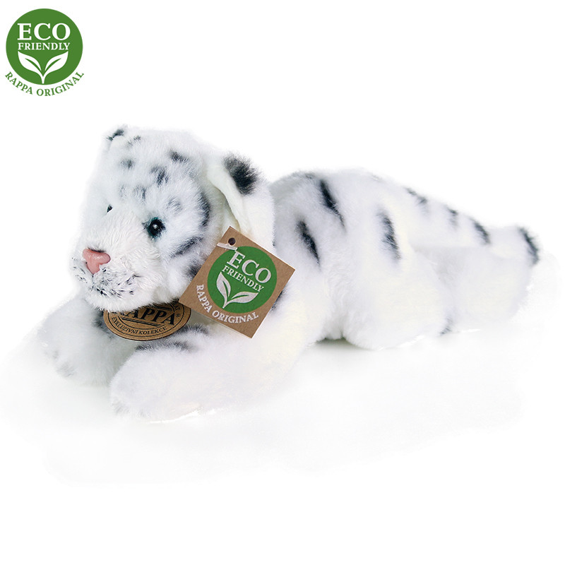 Plyšový tiger biely 17 cm ECO-FRIENDLY