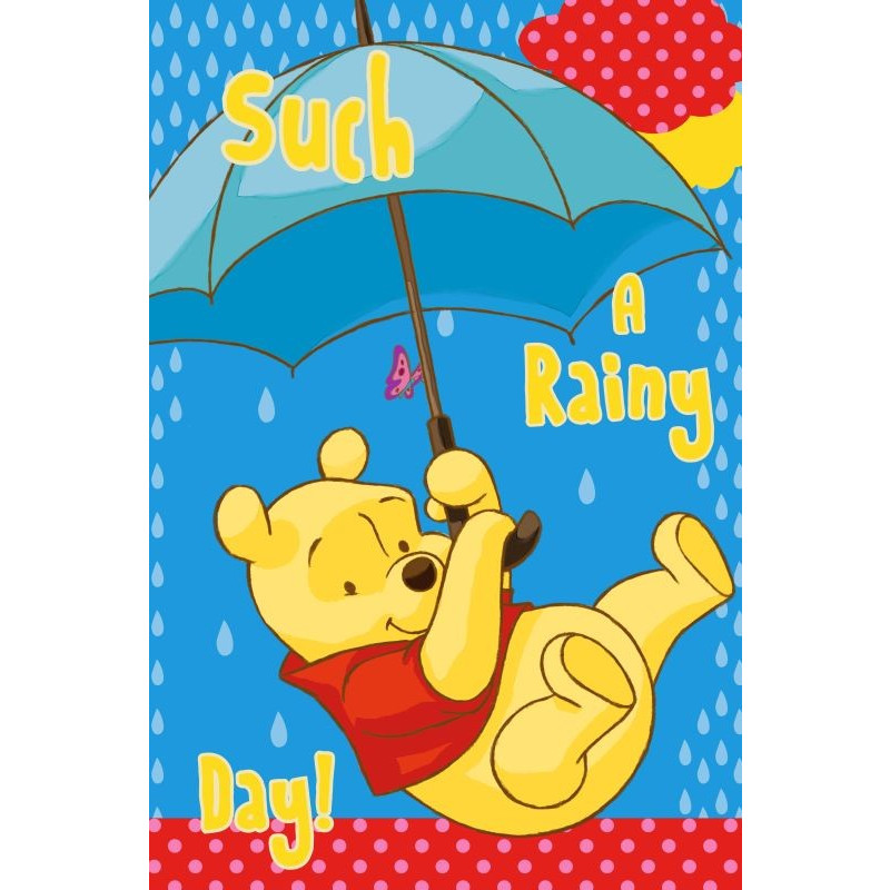 Uterák Medvedík Pú s dáždnikom