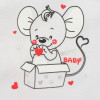 Body celorozopínacie New Baby Mouse