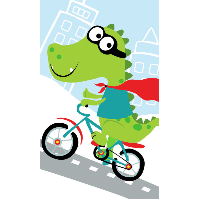 Uterák Krokodíl na bicykli