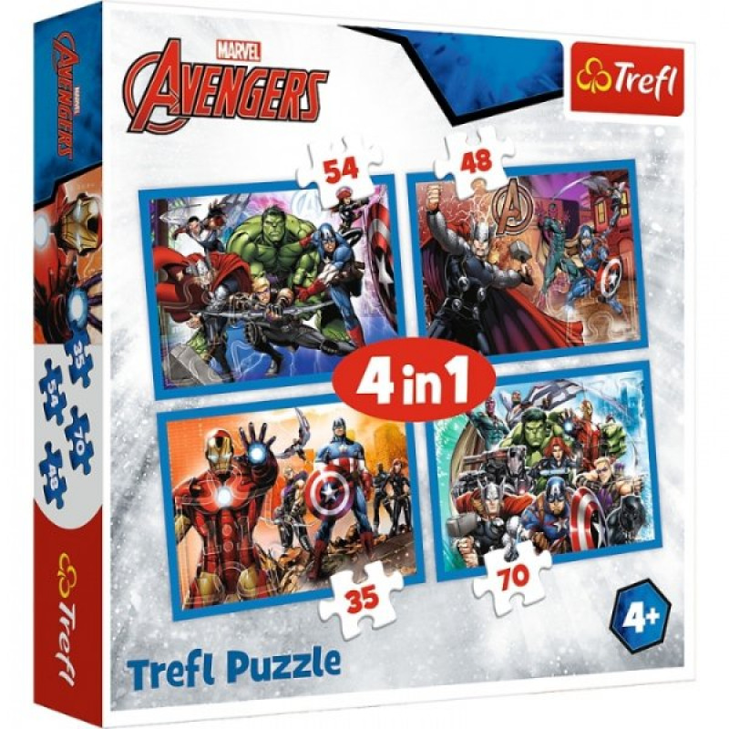 PUZZLE AVENGERS SME JEDEN TÍM 4v1