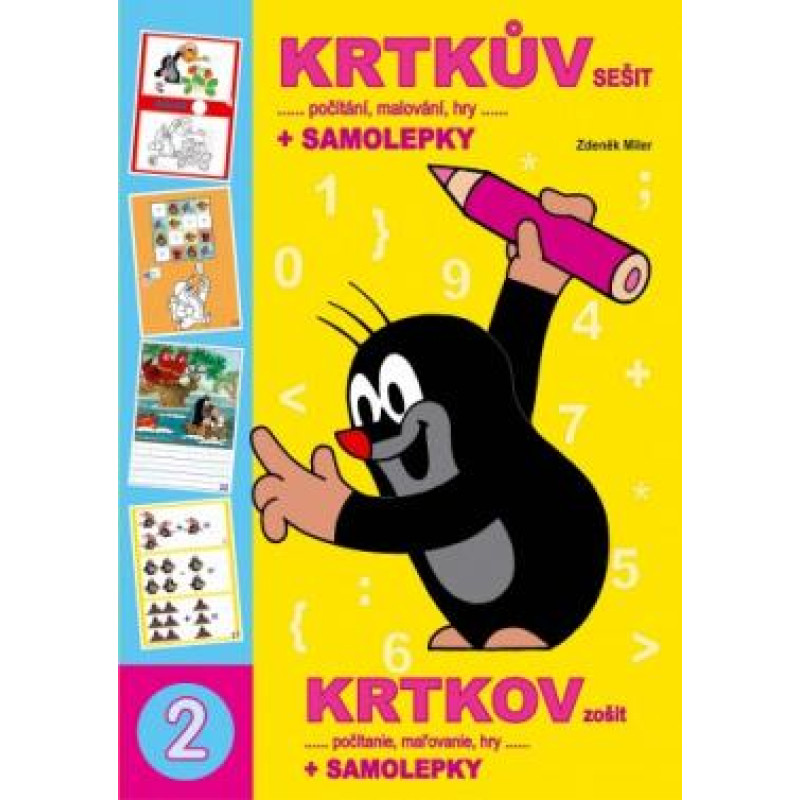 Omaľovánka A4 book Krtkov zošit a samolepky