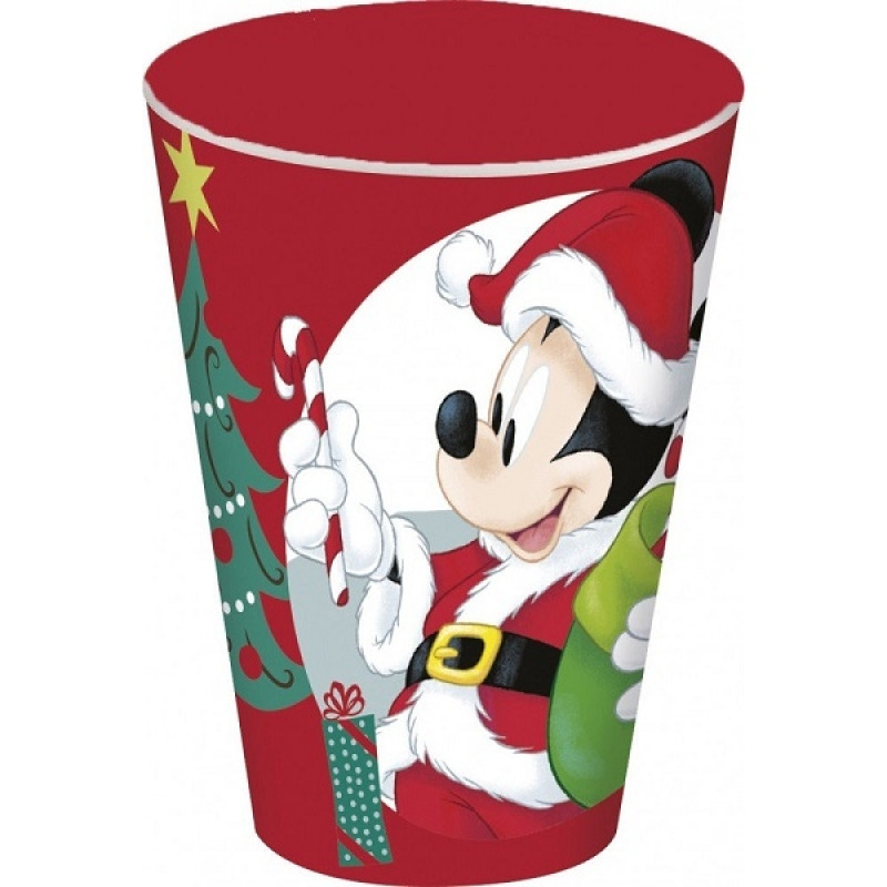 Plastový kelímok Mickey vianoce