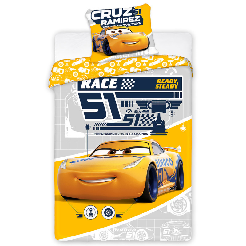 Obliečky Cars 3 Dinoco Cruz Ramirez