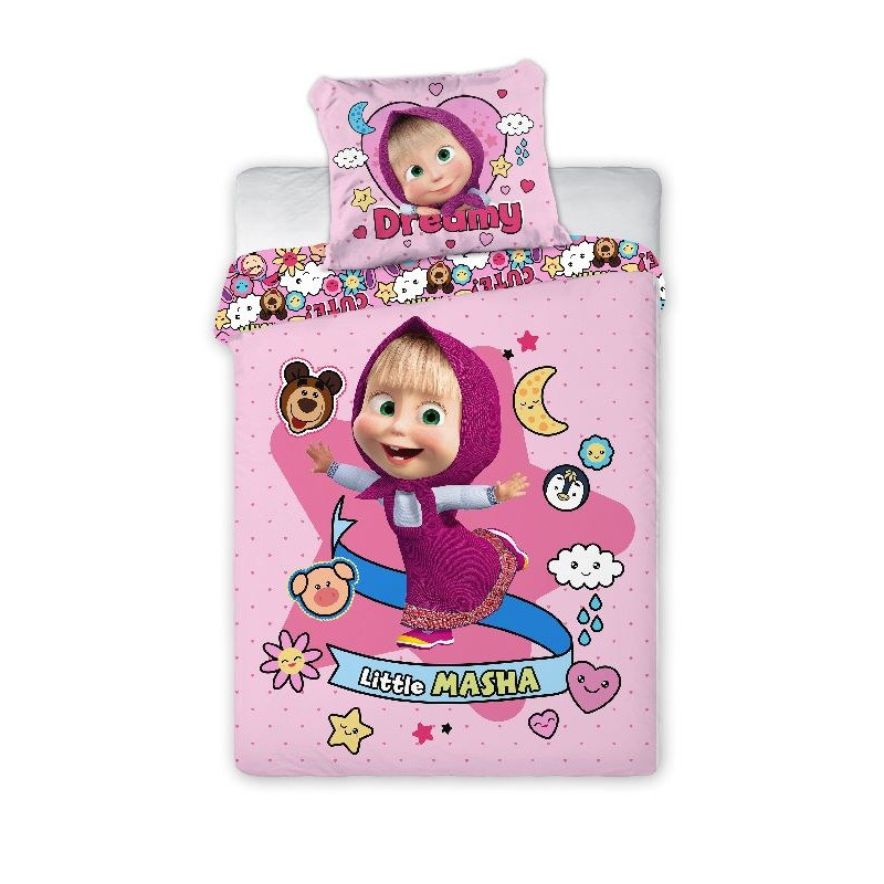 Obliečky do postieľky Máša a medveď dreamy