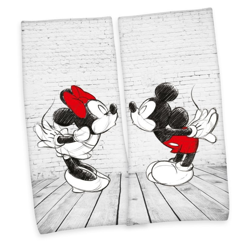 Súprava 2 ks osušiek Mickey a Minnie 80x180