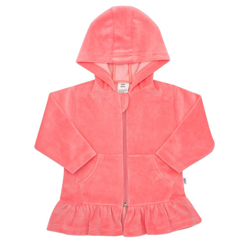 Mikina s kapucňou semiš