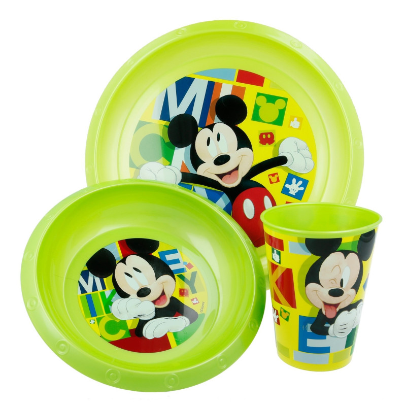 PLASTOVÝ SET MICKEY 3-dielny