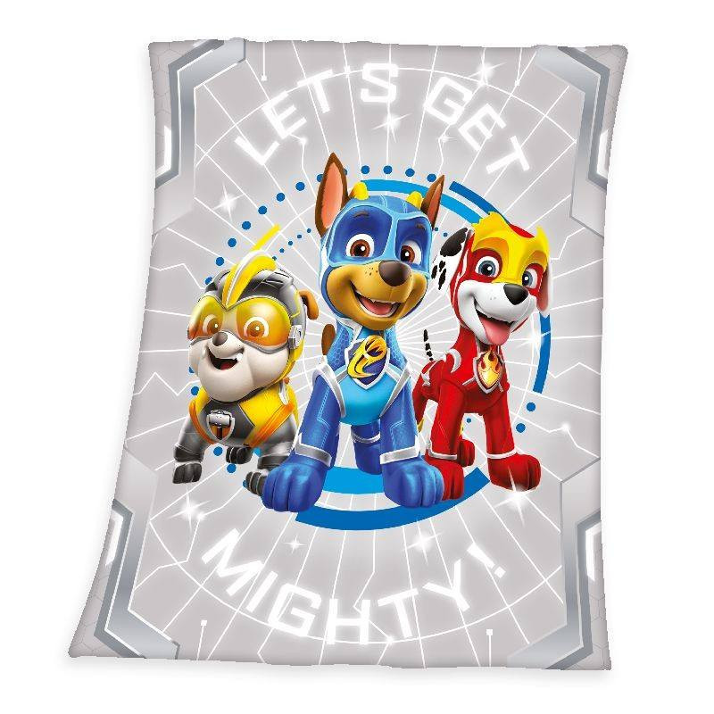 Deka Paw Patrol mocná šteňatá šedá