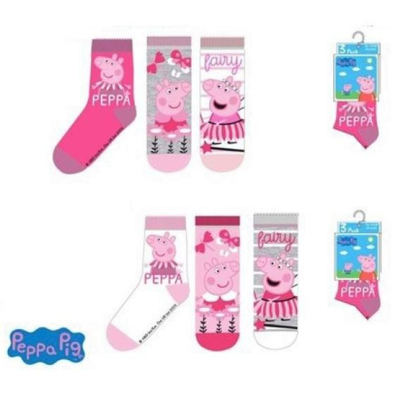 Ponožky Peppa Pig 3ks