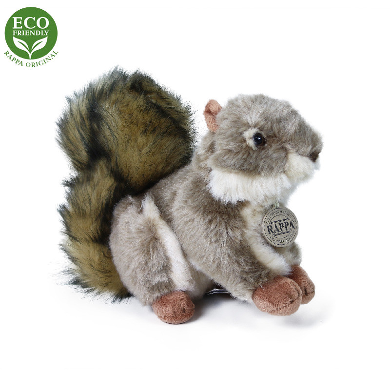 Plyšová veverička sediaci 24 cm ECO