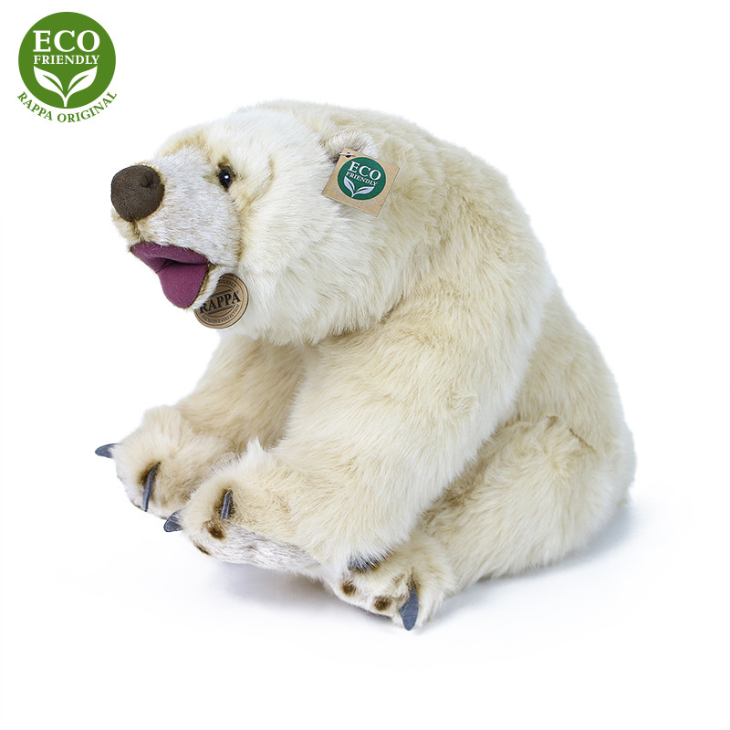 Plyšový ľadový medveď sediaci 43 cm ECO