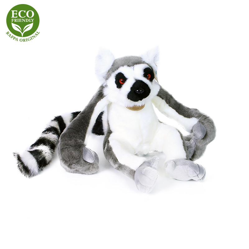 Plyšový lemur závesný 25 cm ECO