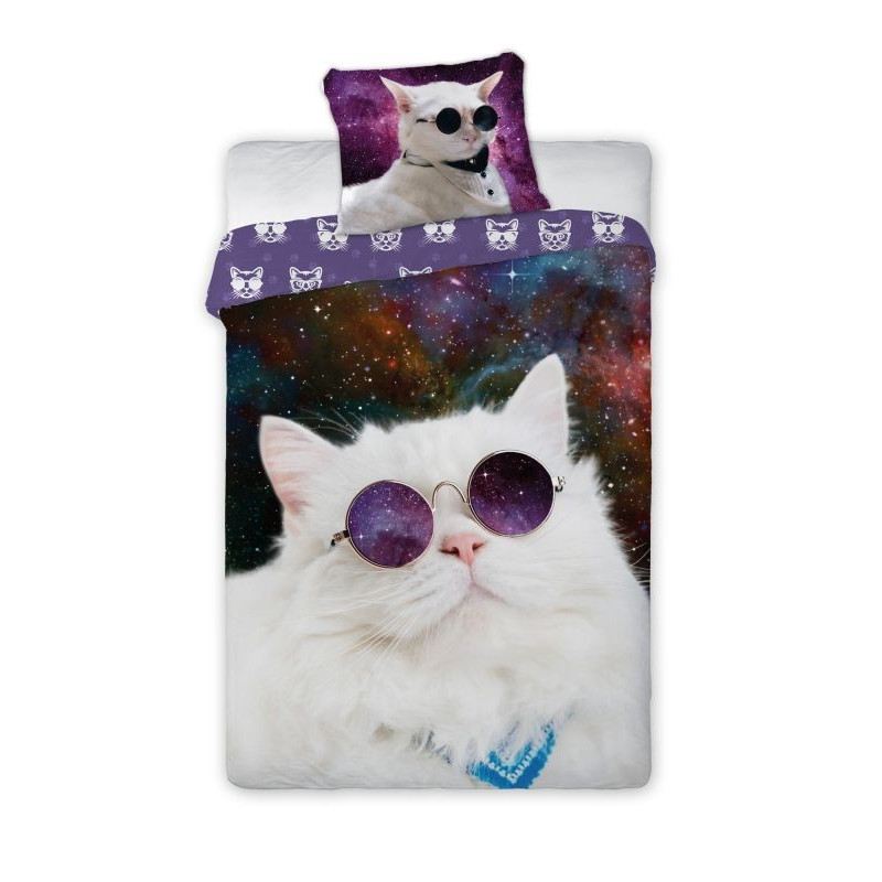 Obliečky Mačka vo vesmíre