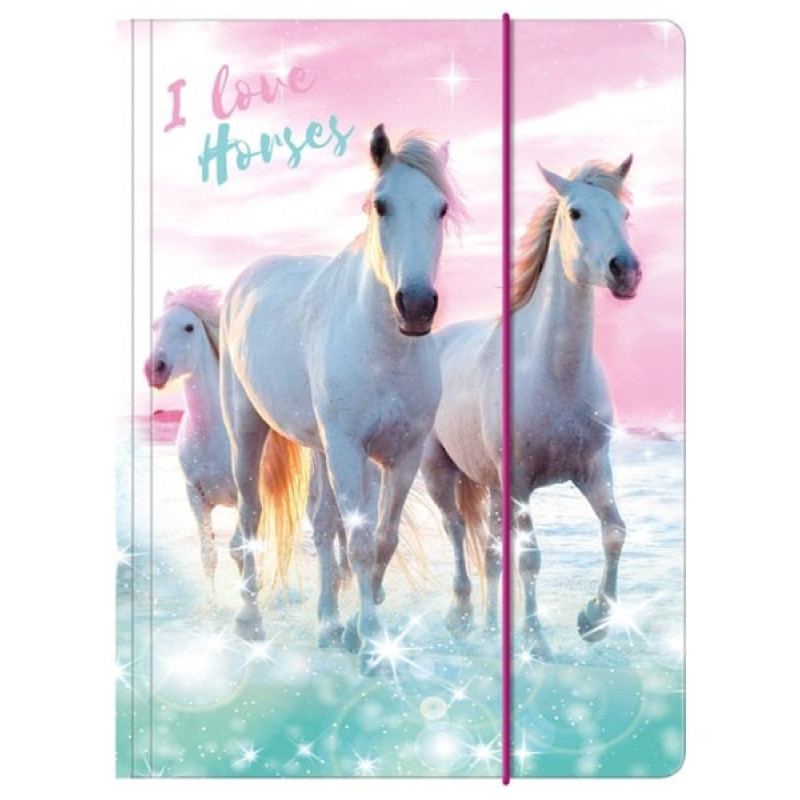 DOSKY NA ZOŠITY A4 KONE I LOVE HORSES