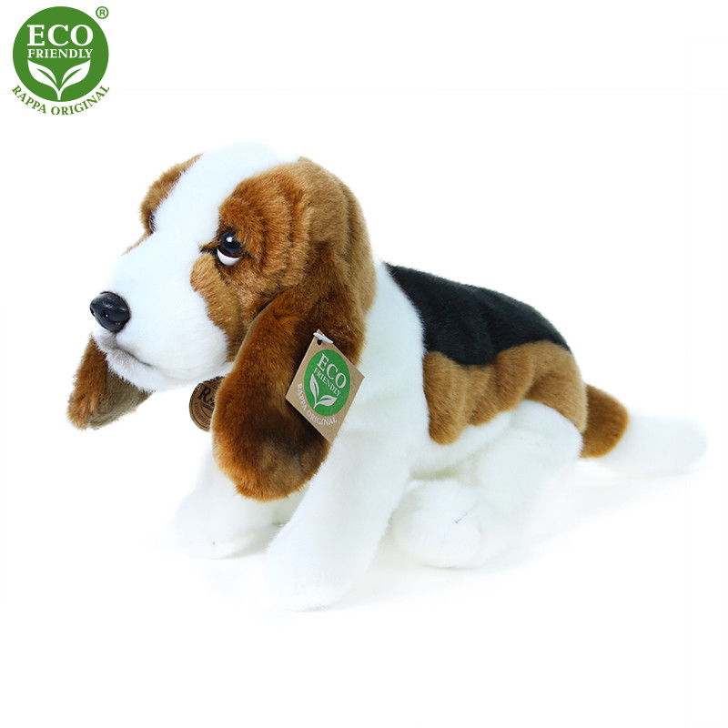 Plyšový basset 32 cm ECO