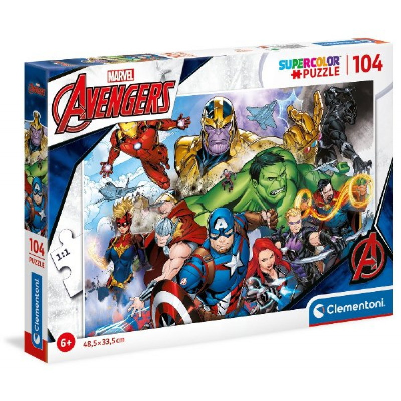 PUZZLE AVENGERS 104 dielikov