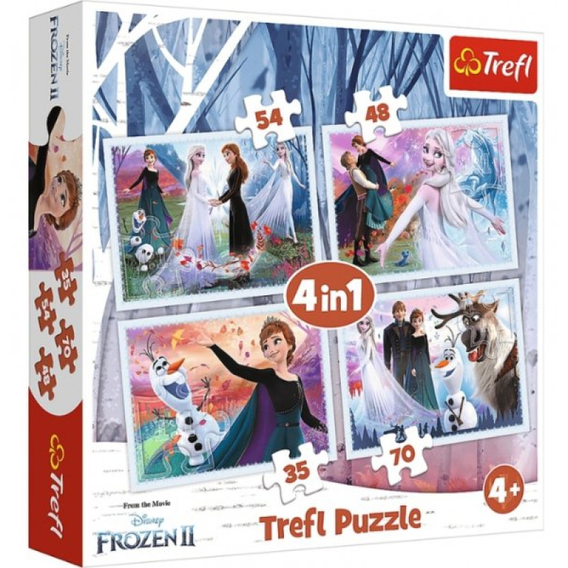 PUZZLE Ľadové Kráľovstvo 4v1