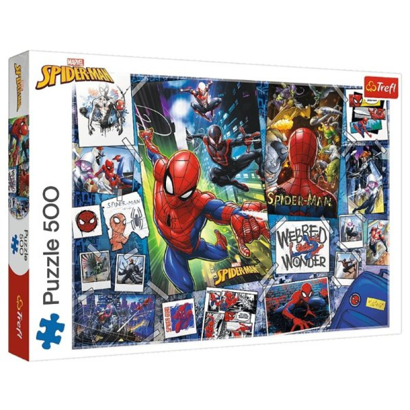 PUZZLE SPIDERMAN PLAKÁTY S HRDINOU 500 dielikov