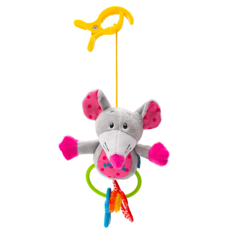 Plyšová hračka s hrkálkou Myš