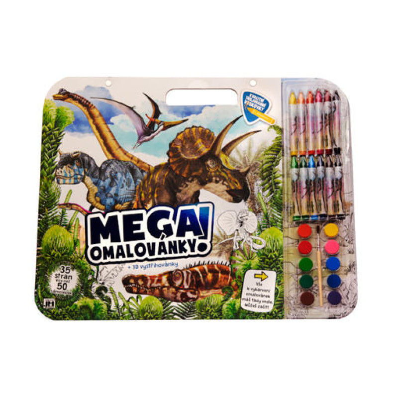 Omaľovánka mega set Dinosaurus