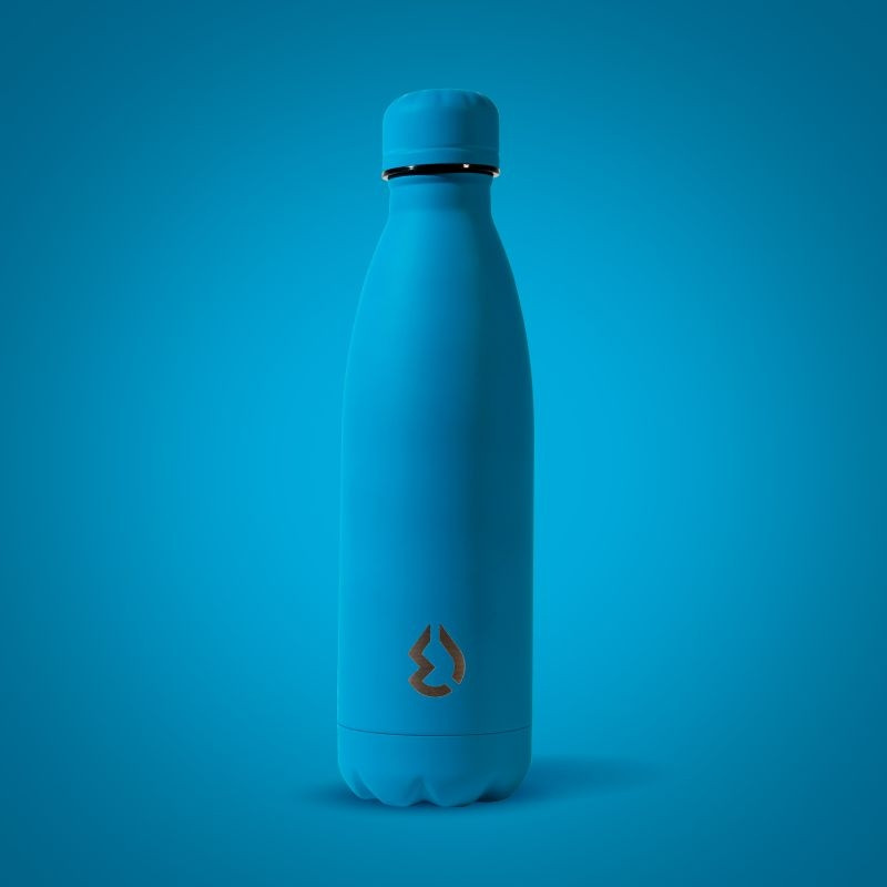 Nerezová Termo fľaša fluo modrá