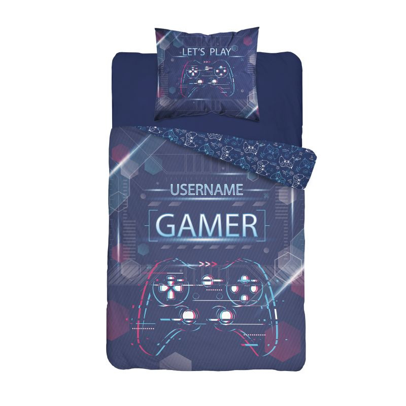 Obliečky Gamer blue