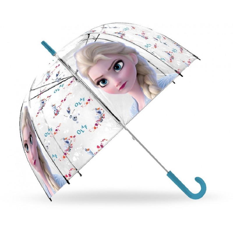 Vystreľovací priehľadný dáždnik Ľadové Kráľovstvo 2 Elsa