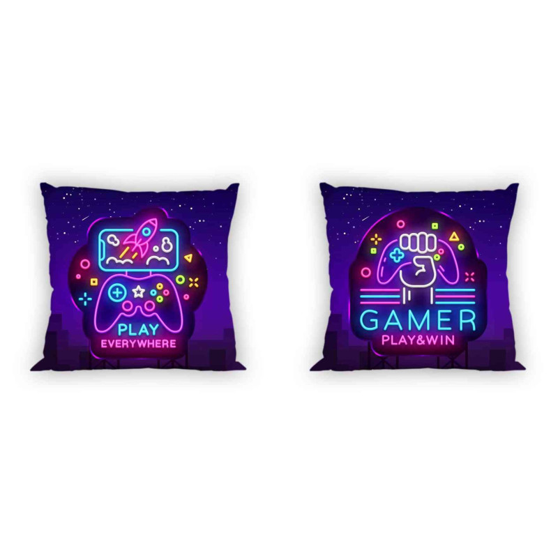 Obliečka na vankúšik Gamer Neon