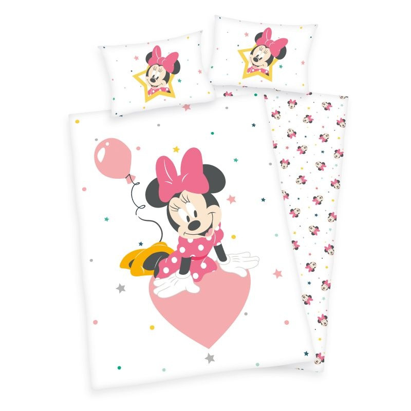 Obliečky do postieľky Minnie baby Bio flanel