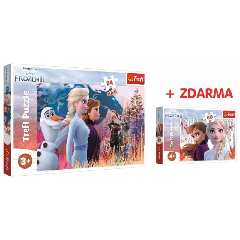 PUZZLE FROZEN 2 MAXI 24 dielikov + PUZZLE Frozen 60 dielikov