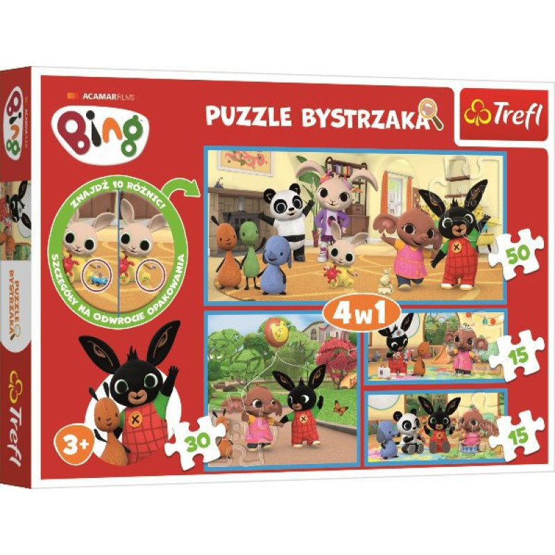 PUZZLE Králiček BING 4v1