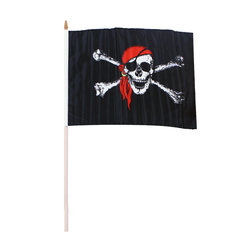 Vlajka pirátska 47x30 cm