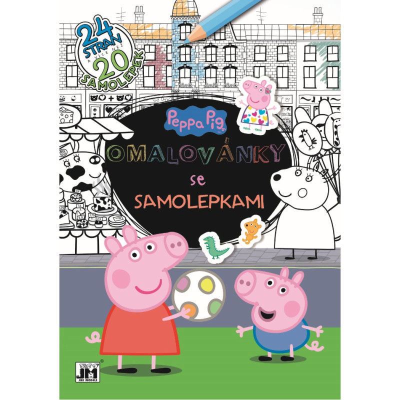 Cvičebnica so samolepkami A4 Prasiatko Peppa