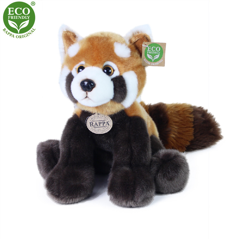 Plyšová panda červená 30 cm ECO-FRIENDLY