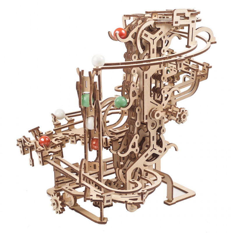 Ugears 3D drevené puzzle Guľôčková dráha